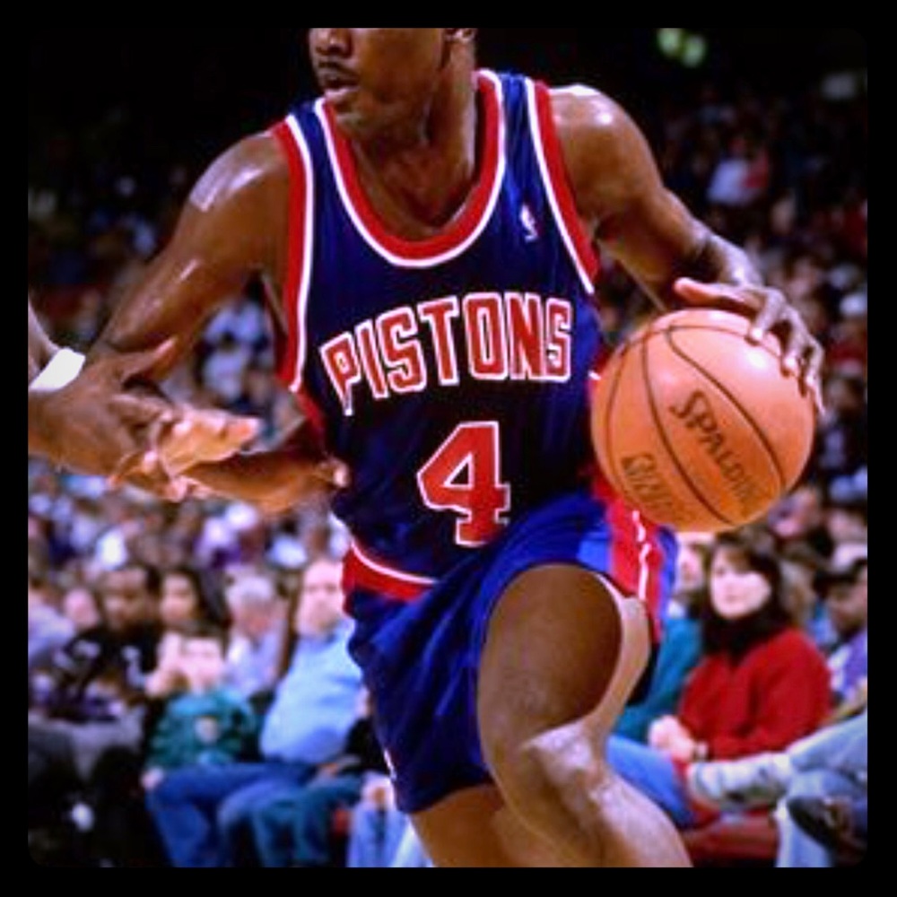Retired HOF Joe Dumars Detroit Pistons Jersey